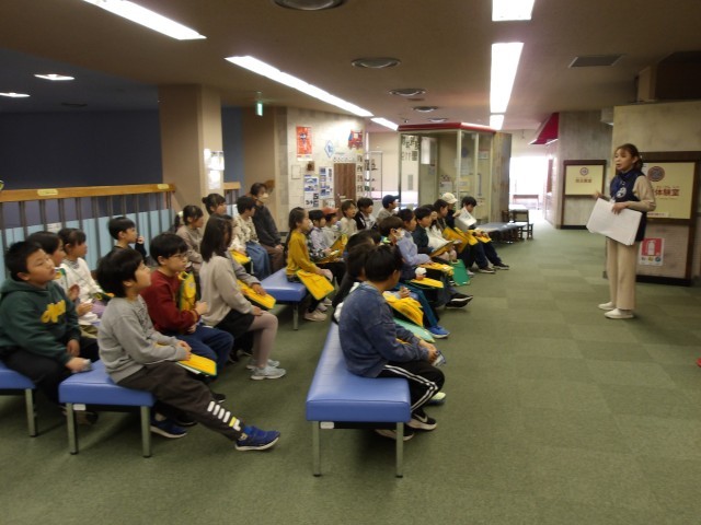 煙体験　火事の初期避難を学びました