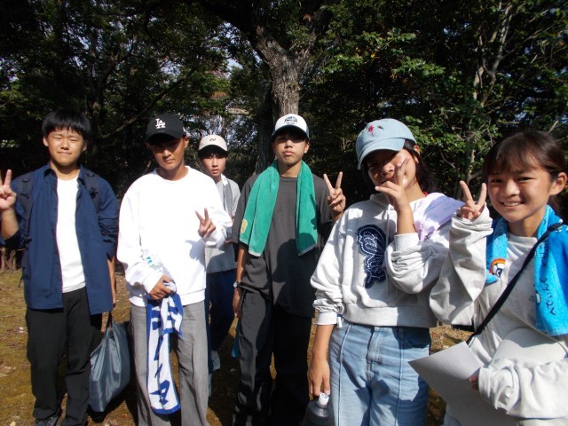 森の中で